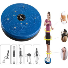 Acacia one-person waist twisting disc, for aerobics, exercise, fitness, foot reflex, massage, with magnets, balance board, fitness equipment