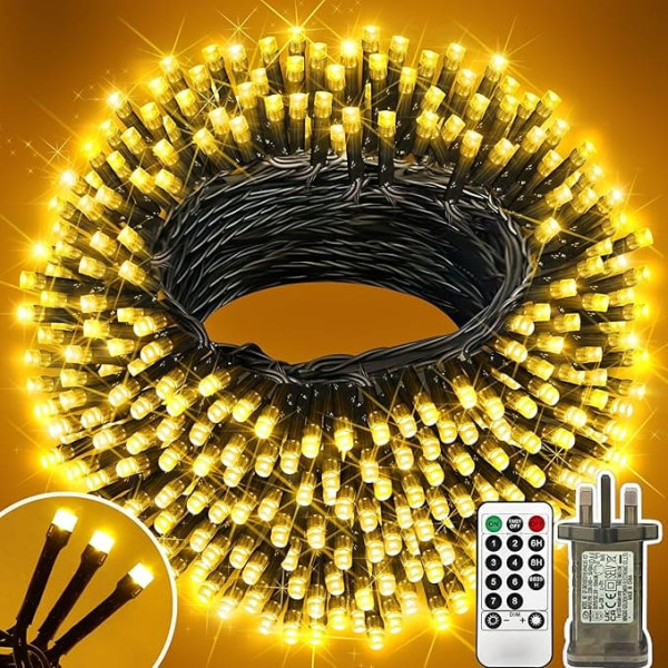 150 m 1300 LED Fairy Lights Outdoor Warm White