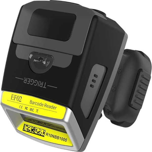 Portable Barcode Scanner | Fs02 Portable Finger Scanner 2D Qr Big Offline Memory Provides SDK for Erp & Supermarket & Supply Chain
