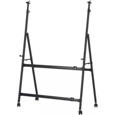Staffelei Ständer auf Rädern - beweglich, höhenverstellbar, klappbarer Metallständer für Zuhause, Büro, Klassenzimmer, Pinnwand, Plakatwand