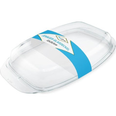 Jenauer Glass Lid, Casserole Dish with Handles, 32 x 20.5 cm, Made of Heat-Resistant Glass and Oven-Safe up to 260 °C, Glass Casserole Dish, Oven Lid, Dishwasher Safe, Suitable for All Roasting Trays