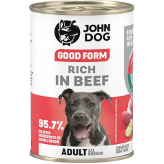 John Dog good form liellopu gaļas barība pieaugušajiem 400g
