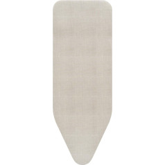Brabantia Ironing Board Cover C 124 x 45 cm - Denim Grey | Top Layer 100% Cotton 8mm Foam Padding | Perfect for C Size Ironing Boards | Durable, Washable, Easy to Fit