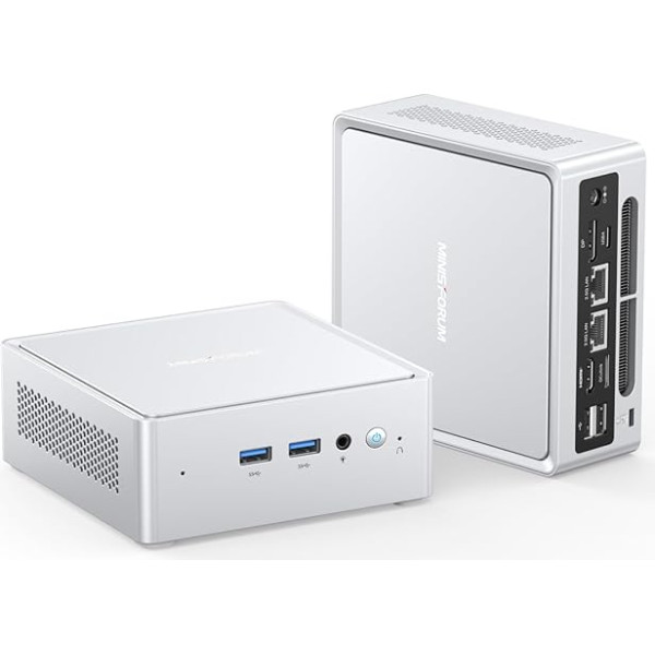 MINIS FORUM NAB8 Plus Mini PC, Intel Core i7-12800H (14C/20T, up to 4.8GHz), 32GB DDR4 RAM 1TB M.2 SSD, HDMI/DP / USB 4.2.5 Inch HDD/SSD Slot, USB-A x 4, Dual 2.5G LAN, Wi-Fi6E / BT5.2, Mini PC Oculink