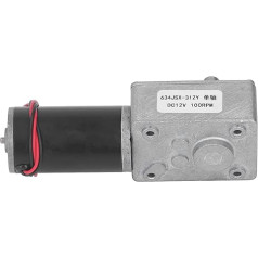 EVTSCAN DC12V Self-Locking Gear Motor, High, Aluminium Alloy, Brass Coils, Gear, Low Noise, Anti-Clockwise Rotation, for Automation, (100 RPM)