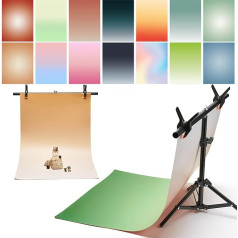 3D Photography Backdrop with Stand Double Sided 34 x 23 Inch 7 Pieces 14 Patterns Props for Food Jewelry Cosmetic Makeup