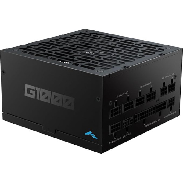 SAMA G1000 1000W Fully Modular Power Supply - 80 Plus Gold Certified | ATX 3.1 & PCIe 5.1 Compatible | 12V-2x6 Graphics Card Power Plug, Fanless ECO Mode, Japanese Capacitors - Black