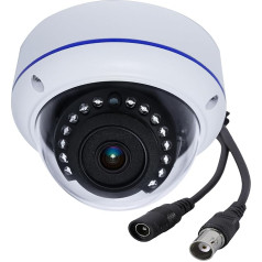 HD 5.0 MP 4MP 1920P Panorama CCTV 180° Surveillance Camera CCTV Dome Analogue High Definition HD-TVI/CVI/AHD/960H 4 in 1 Fisheye Lens Dome Camera with 15 IR LEDs