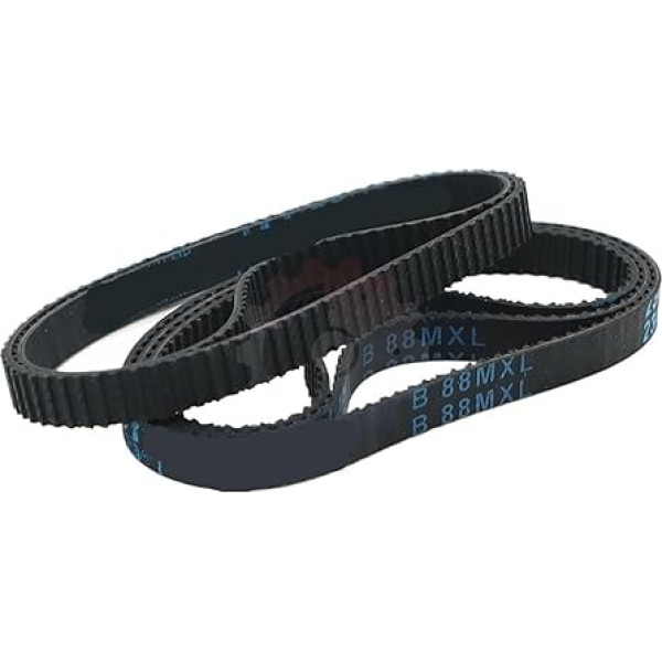 MXL Zahnriemen B260MXL-B362MXL, Synchronbreite 10 mm, geschlossener Antriebsriemen aus Gummi, 1 Stück(B334MXL)