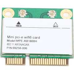 Wireless Card MPE AX1800H RTL8852BE 1800Mbps Dual Band Wireless Fidelity 6 Bluetooth 5.2 PCIe Network Adapter for Android for Linux