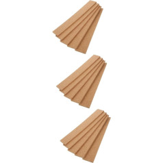 COHEALI Frameless Notice Board Strips Office Bulletin Strips Frameless Memo Board Strips Home Supply Memo Board Strips for Home Natural Frameless Strip Cork Pack of 15