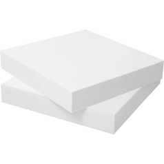 High Density Thick White Foam - Solid Sponge for Upholstery - Ideal for Garden Bench Floor Mats Sofa Window Cushion (10 cm Thickness 130 x 200 cm)