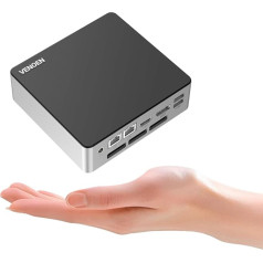 VENOEN Core i7 13th Gen 1360P Mini PC W 11 Pro, Office PC, 32GB DDR5 RAM 1TB M.2 SSD, HD2.0, DP1.4, Type-C, 4K 60Hz, RJ45 LAN, USB3.2, WiFi 6, BT5.2, Iris Xe Graphics, WOL, Auto Power On, Small PC,