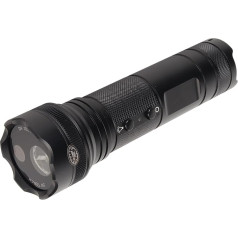 Flashlight Camera, 1080P HD 120° Wide Angle Recording Camera with LED Flashlight, 5 Lighting Modes, Waterproof, 2600 mAh Rechargeable for Outdoor, Camping etc.