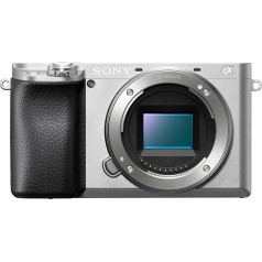 Sony Alpha 6100 APS-C Mirrorless Camera with 16-50 mm Power Zoom Lens, Fast 0.02s Auto Focus with Eye Detection for Humans and Animals, 4K Film Recordings and Tilting Display, Silver