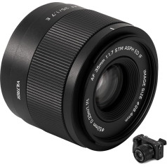 VILTROX 35 mm F1.7 E-Mount AF 35 mm F1.7 for Sony E APS-C STM Autofocus Prime Lens with Large Aperture for Sony A7RII A7SII A7II A7RIII A7IV A7RIV A9 A1 ZVE1 ZV-E10 A6700 FX3 a6500