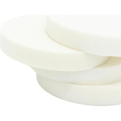 High Density Upholstery Foam 20cm Thick Round Replacement Cushions for Chairs, Sofas, Doormats and Window Seats (35x35cm) - Firm and