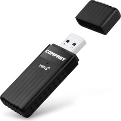 OFFCUP USB WLAN Stick for PC, WiFi 6 WLAN Adapter Dual Band 2.4G/5.8GHz, WPA3 Encryption Standard USB Adapter for Desktop Laptop Compatible with Windows 10/11