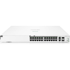 HPE Networking Instant On Switch Series 1960 - Intelligent Managed Layer 2+ Ethernet Switch with 24-Port Gb and PoE 370W | 24x 1G | 2x 10GBase-T, 2X SFP+ | EU Cable (JL807A#ABB)