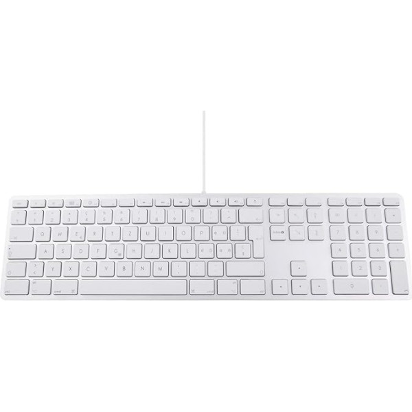 LMP – French Keyboard With Numeric Keypad, Aluminium Top Cover and 2 USB Ports – For MAC