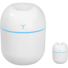 Humidifier Children's Room 220 ml Room Humidifier Humidifier Baby Air Humidifier with LED Night Light Automatic Shut-Off Ultra Quiet Suitable for Car Office Bedroom (White)