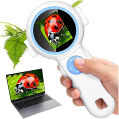 Daxiongmao Microscope for Kids, Kids Miniscope, Mini Digital Microscope Educational Science Toys, Christmas Birthday Gifts for Age 3 4 5 6 7 8 Girls & Boys
