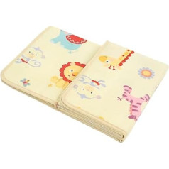 Haofy Foldable Baby Play Mat, Improved Safety Design with Double-Sided Film, High Density Foam Padding for Gentle Crawling, Unique Animal Pattern for Infants and Toddlers