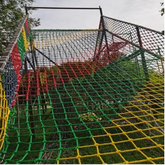 Kids Climbing Net Woven Rope Safe Cargo Nylon Net for Playground Equipment Swing Set Indoor Garden Large Play Climbing Frame Accessories