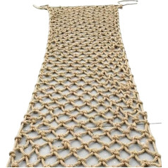 Playground Rope Net, Training Net for Children Outdoors, Robust Cargo Net, Yard Frame Climbing Net, Tree House Rope Ladder, Support With Individual Adjustment, Size (Size: 5 m x 7 m/196.8 x 275.6