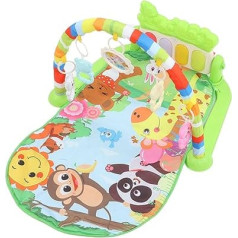 Dilwe Baby Gym Mat with Music, Soft and Comfortable Mat for Toddler Activities, Educational Kicking and Piano Playing for Hand-Eye Coordination, Ideal for Toddlers