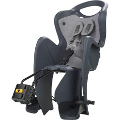 b bellelli Mr Fox 2021 Bicycle Back Seat Shoulder Cover and Cushion Made of Faux Leather for Children up to 22 kg, from 3 to 8 Years Attached to the Bicycle Frame