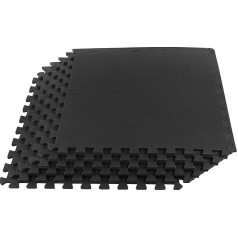 Stalwart Foam Mat Floor Tiles Interlocking EVA Foam Padding Soft Flooring for Training Yoga Camping Kids Baby Playroom 4 Pack 24 x 24 x 0.5 inch