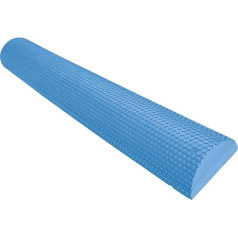Oshhni EVA Half Foam Roller Foam Half Roller Massage, Durable 200 kg Heavy Duty Half Round Foam Roller Neck for Unisex Women Men Home Yoga, Blue 90 cm x 7.5 cm