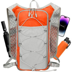 Hydration Backpack Running Hydration Pack Maratoner Sweat Maratoner Daypack Reflective with Adjustable Straps for Running, Hiking, Cycling
