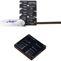 Woodworking Honing Guide System for - Adjustable Angle Sharpener with Measuring Board, Compatible with Chisels and Planers 1/4