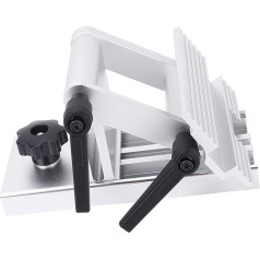 Tbest Adjustable Replacement Tool Rest Sharpening Jig Metal 6 in 8 Inch Bench Grinder Sharpening for the Home Garage (Silver)