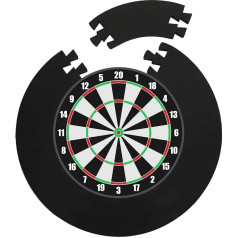 Spleißende runde Schaumstoff-Dartscheiben-Rückwandeinfassung, einfach zu montieren, 6 Abschnitte, Dartscheiben-Wandschutz, 72,4 cm Außendurchmesser, 46,5 cm Innendurchmesser