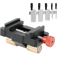 Chisel Sharpening Jig, Aluminium Alloy Honing Guide, Precise Angle Gauge, Adjustable Sharpening Tool, Woodworking Sharpener Bracket (3.39 x 1.5 x 1.57 inches)