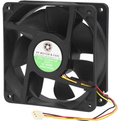 85-130# 120x38mm 12v lodveida ventilators 3 vadu