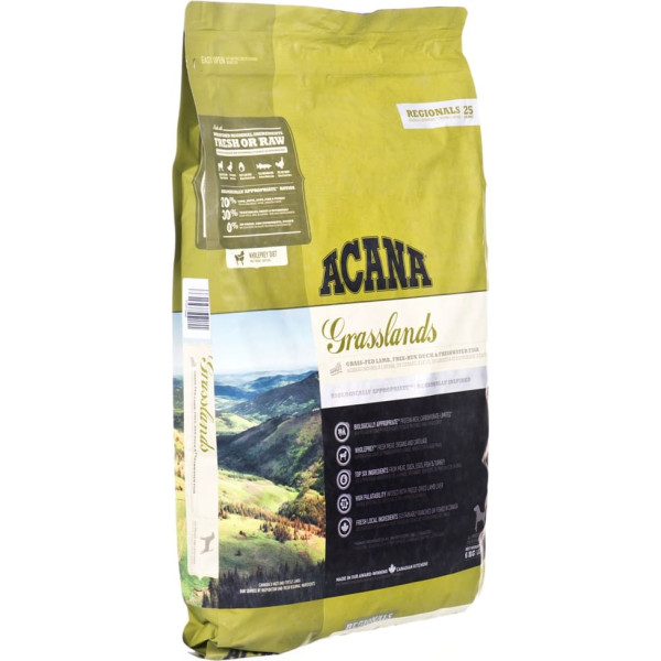 Gertth Acana regionals grasslands dog - sausā barība suņiem - 6kg