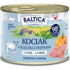 Baltica reģionu garšas kaķēna teļa gaļa ar tītaru 185g 185g 185g