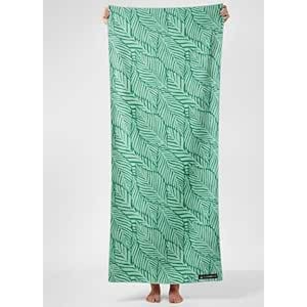 WOODSANDWAVES - Recycled Microfibre Beach Towel - Quick-Drying, Lightweight, Compact - 180 cm x 80 cm - XL Bath Towel - Towel for Travel - Absorbent, Sand-Free & Large Beach Towel