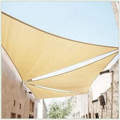 ColourTree 32 x 32 x 32 inches beige sun sail triangle canopy canopy shelter fabric cloth shade - UV block UV-resistant