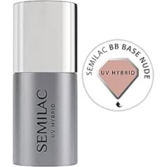 Semilac BB Nude Base Coat für Gel-Nagellack Stärkendes Soak-Off-Gel für Nagelschutz Einfach anzubringen. Für den privaten und professionellen Gebrauch. 7 ml