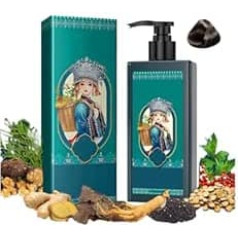 207 ml Plant Extract Hair Dye for Grey Hair, Plant Based Hair Dye Shampoo, Gentle, Long-Lasting Formula with Natural Extracts (Dark Brown)