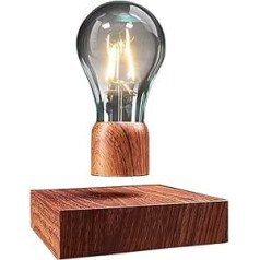 VGAzer Magnetic Levitating Floating Wireless LED Light Bulb Desk Lamp for Unique Gifts, Room Decor, Night Light, Home Office Decor Desk Tech Toys