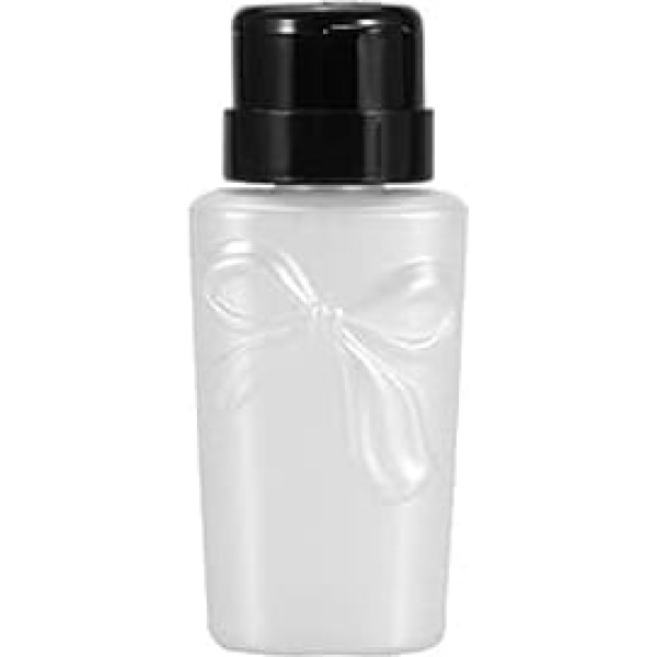 Nail Polish Remover Pump Bottle Dispenser, 2 Colours, 230 ml, Leak-Proof, Reusable Loop Pump Bottle for Nail Polish Remover and Makeup Remover (White)