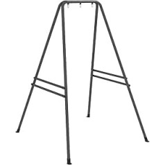 Outsunny Hängemattenständer, hängender, strapazierfähiger Metallrahmen-Hängemattenständer zum Aufhängen von Hängematten, Luftschaukelstuhl, Eierstuhl, für den Innen- und Außenbereich, 143 L x 124 B x