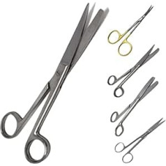 Blunt Nursing Scissors, Surgical Scissors, First Aid All-purpose Instrument, Sharp Blunt Stainless Steel Straight Bandage Scissors for Home Use