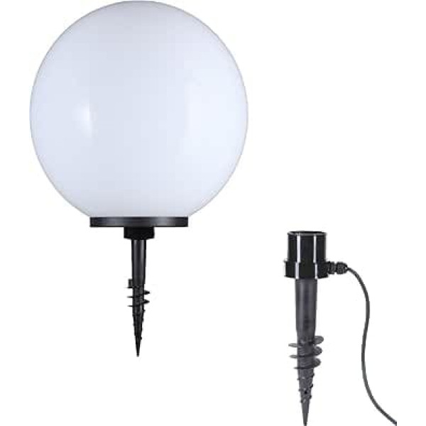 Ball Light with Ground Spike Diameter 25 cm Ball Lamp E27 Outdoor Light Garden Lamp IP44 Decorative Light Ball 230 V Weather-Resistant